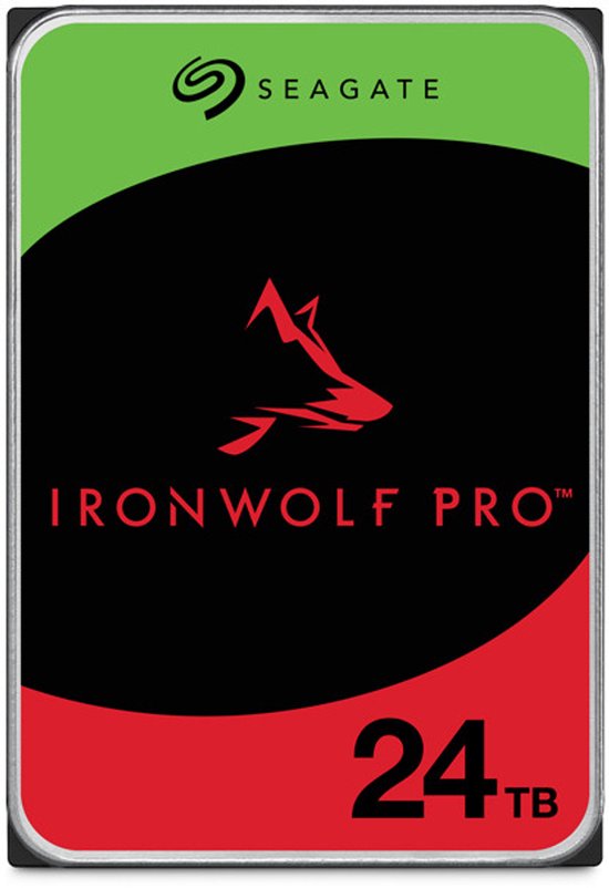Seagate IronWolf Pro - Interne harde schijf - NAS HDD - 512MB Cache - 24 TB van Seagate