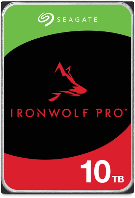 Seagate IronWolf Pro ST10000NT001 interne harde schijf 10 TB 7200 RPM 256 MB 3.5" SATA III van Seagate