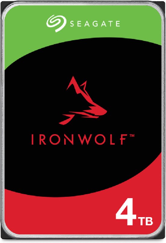 Seagate IronWolf ST4000VN006 interne harde schijf 4 TB 5400 RPM 256 MB 3.5" SATA III van Seagate