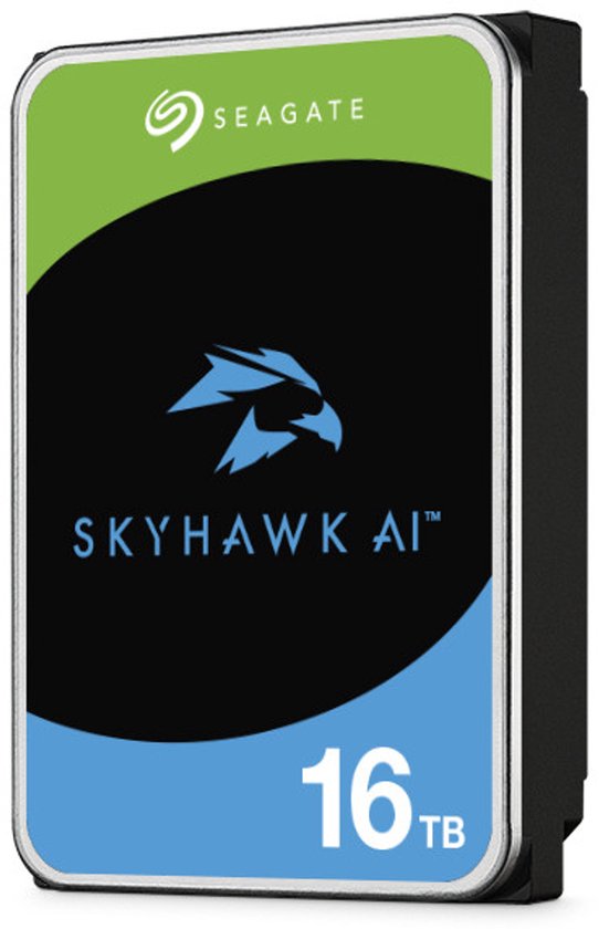 Seagate SkyHawk AI ST16000VE005 interne harde schijf 16 TB 7200 RPM 512 MB 3.5" SATA III van Merkloos