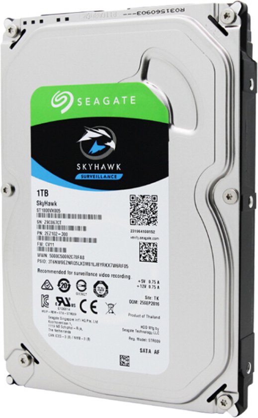 Seagate Skyhawk - Interne harde schijf - 1000 GB van Merkloos