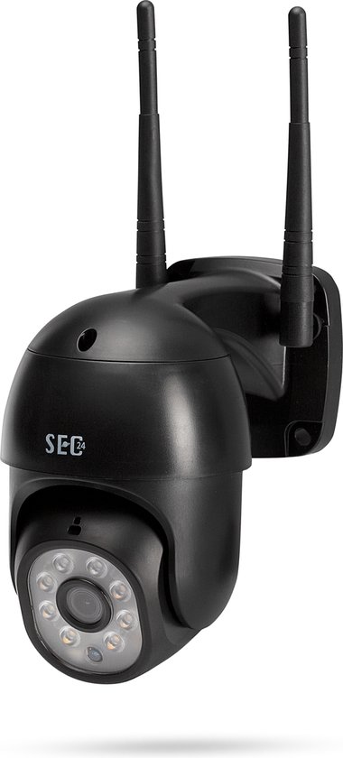 SEC24 CAM216Z Dome Camera zwart - IP Camera draai- en kantelbaar voor buiten - FHD 1080P - Kleuren nachtzicht van SEC24