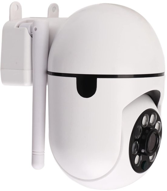 Security Camera Outdoor, 1080P WiFi Home Security Camera Two Way Talk, Motion Detection, Night Vision in Color and 350°Rotation Display, Video Surveillance Camera for Home Security van Merkloos