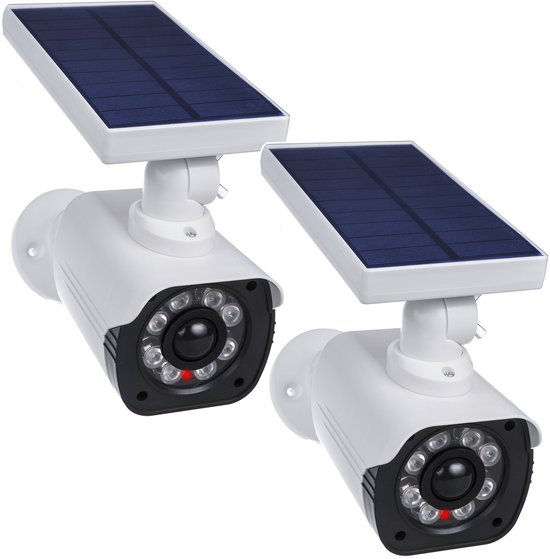 Set van 2 stuks dummy camera met knipperende - zonne-energie - LED IP66 - bewegingssensor van Velleman