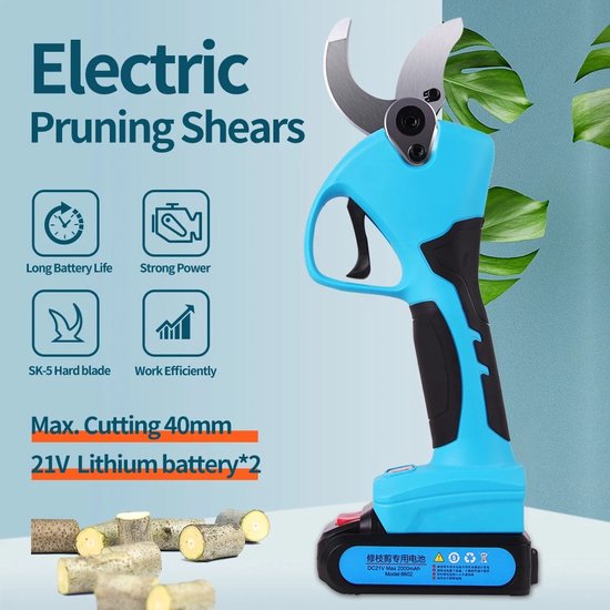 Shoppee draadloze electrische snoeischaar - Accu snoeischaar - Elektrische snoeischaar - Professionele Draadloze Elektrische Snoeischaar - Power Cutter van Shoppee