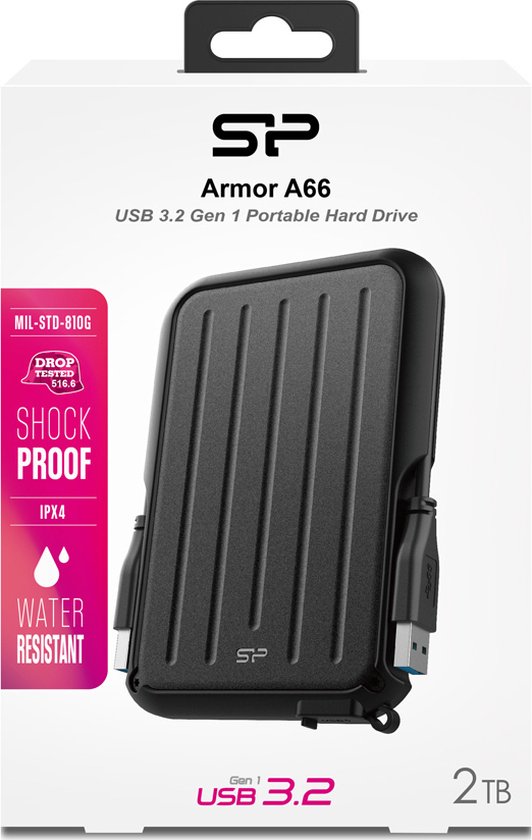 Silicon Power A66 externe harde schijf 2 TB Zwart van Silicon Power