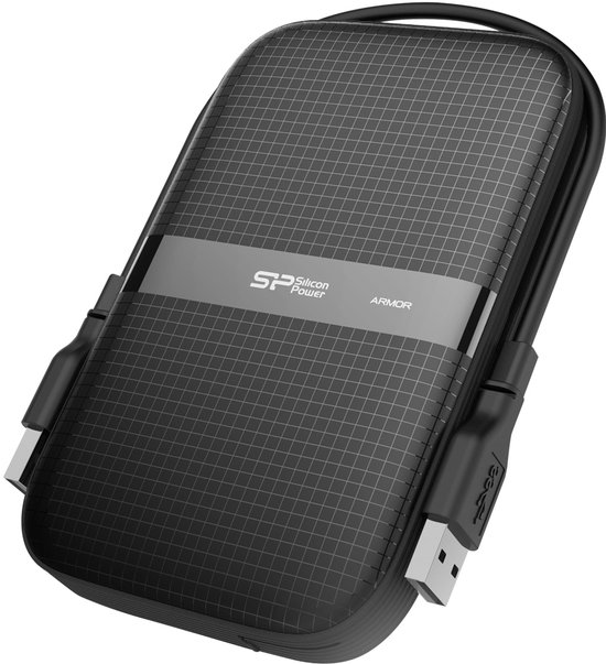 Silicon Power - Armor A60 - Portable USB 3.2 - Externe Harde Schijf - 2TB - Zwart van Merkloos