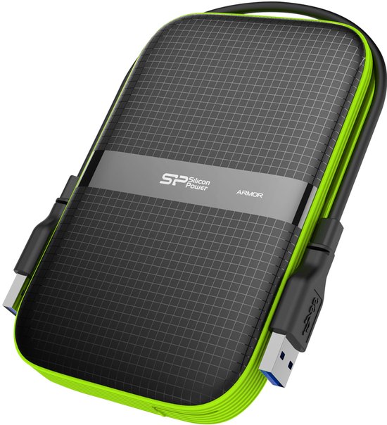 Silicon Power - Armor A60 - Portable USB 3.2 - Externe Harde Schijf - 5TB - Groen van Merkloos