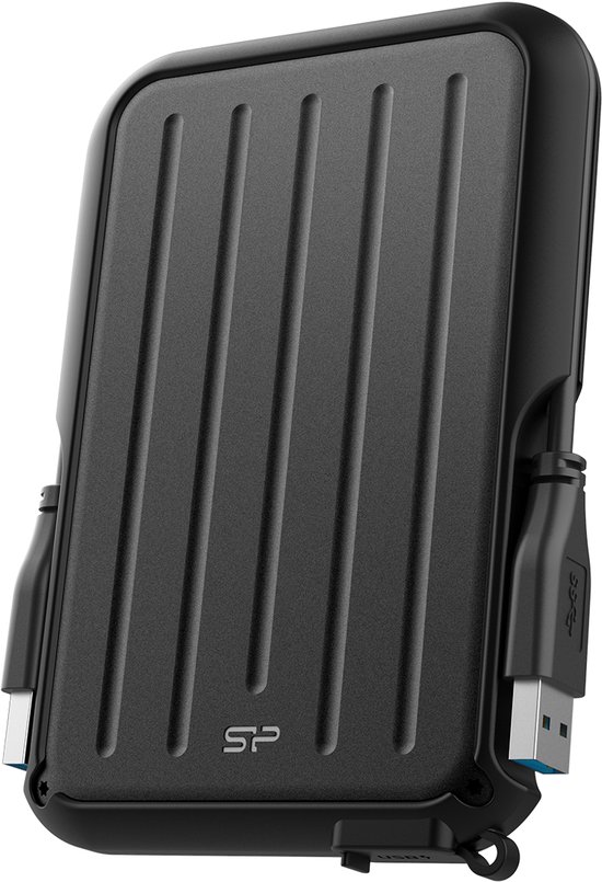 Silicon Power - Armor A66 - Portable USB 3.2 - Externe Harde Schijf - 2TB - Zwart van Merkloos
