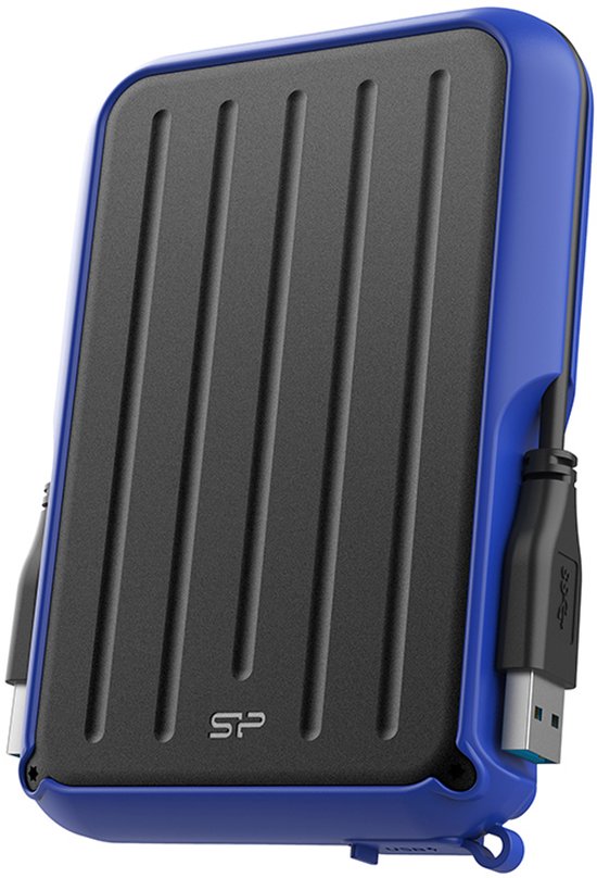 Silicon Power - Armor A66 - Portable USB 3.2 - Externe Harde Schijf - 4TB - Blauw van Merkloos