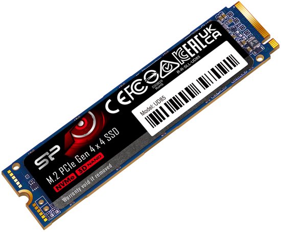 Silicon Power UD85 - Interne SSD - 500GB - M.2 2280 - PCIe Gen 4x4 NVMe - 3600 MB/s