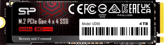 Silicon Power UD90 M.2 4 TB PCI Express 4.0 3D NAND NVMe van Silicon Power