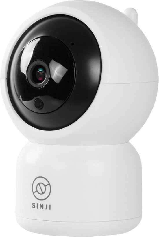 Sinji Pan-Tilt Camera - Full HD 1080P - Infrarood - Beveiliging camera - App - 2-weg Audio - Wit van Sinji