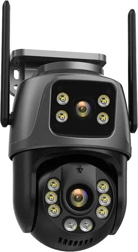 SkyVision 360 Pro DualSense – 360° Slimme Beveiligingscamera met Nachtzicht en Automatische Tracking van Merkloos