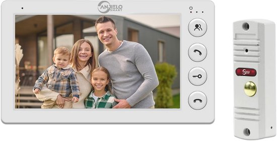 Slimme 7 Inch Video Intercom Deurbel met Nachtzicht en Waterdichte Behuizing van Merkloos