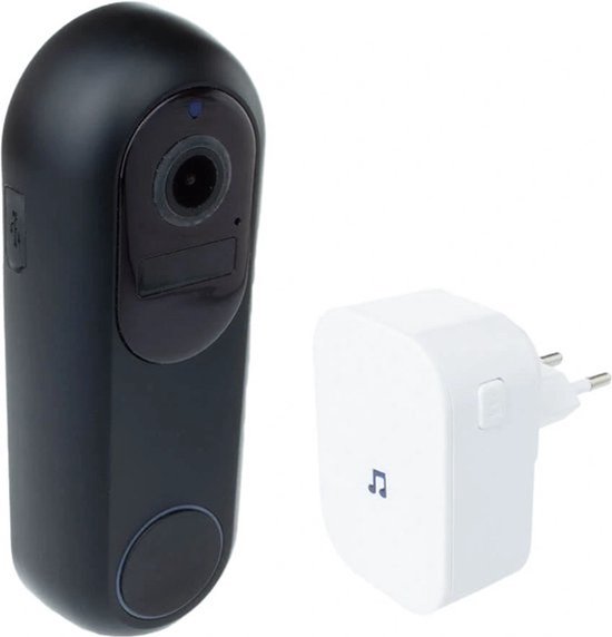 Slimme Deurbel met Camera – 1080P HD Video Deurbel – Nachtzicht – 2.4Ghz & 5Ghz WiFi – Draadloos – Waterdicht – Inclusief 64GB SD-kaart & Chime van Merkloos