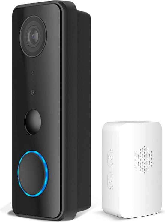 Slimme deurbel - Videodeurbel - 1080P HD - 135° groothoek - IP65 waterdicht - Privacy en veiligheid - Met radar- en PIR-detectie - Aangepast aan 2.4G WiFi - Tweeweg audio van Merkloos