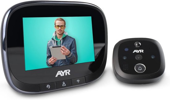 Slimme Digitale Deurspion met Wifi, Bewegingssensor en Groot 4.3-inch Scherm