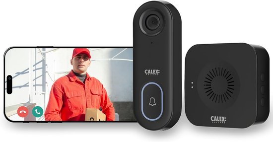 Slimme Video Deurbel met Camera WiFi - Full HD, Nachtzicht, Bewegingsdetectie, Tweerichtingsspraak, 1080P van Merkloos
