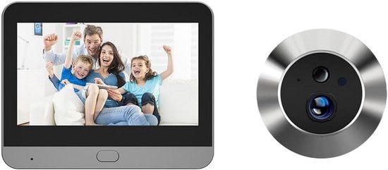 Slimme WiFi Deurcamera met 4.3 inch Monitor en Bewegingssensor
