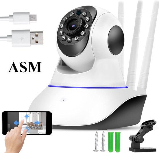 Smart IP WiFi elektronische camera - Binnenbeveiliging met bewegingssensor en audio van Smart