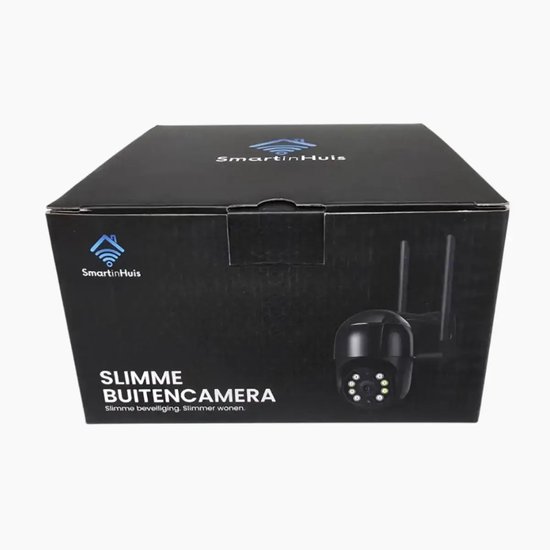 SmartinHuis 4MP Outdoor WiFi Camera – Tuya-App, Full HD, Pan-Tilt, Nachtzicht, Beveiligingscamera voor Buiten van Merkloos
