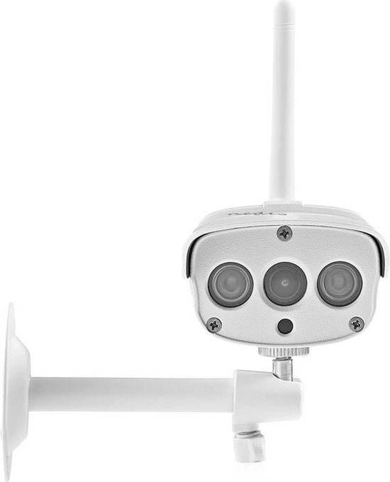 SmartLife Camera voor Buiten - Wi-Fi - Full HD 1080p - IP67 - Cloud Opslag (optioneel) / microSD (niet inbegrepen) - 12 V DC - Met bewegingssensor - Nachtzicht - Wit