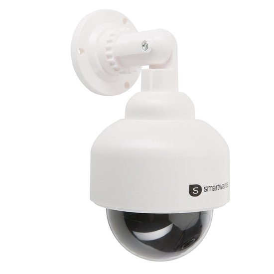Smartwares CS88D Dummy Dome Camera – Muur- en wandmontage – Voor binnen en buiten gebruik -  LED lamp