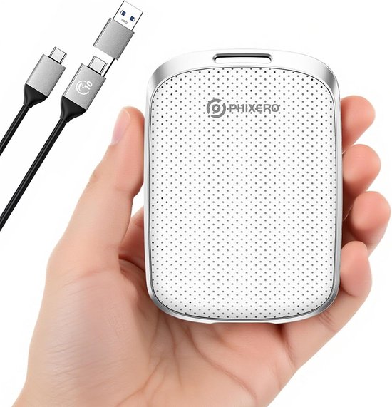 Snelle Externe SSD 128GB Wit Draagbaar Opslagapparaat