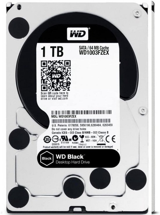 Snelle Interne Harde Schijf 1TB Desktop PC - 7200rpm SATA 6Gb/s