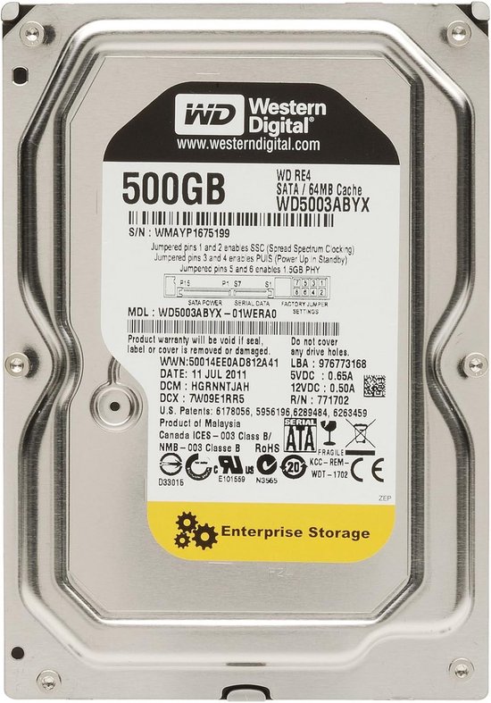 Snelle Interne Harde Schijf 500 GB SATA II 7200 RPM van Merkloos