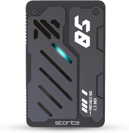 SnelShoppen - 1TB Externe Harde Schijf USB 3.0 voor Gaming, Hoge Snelheid, Compact en Lichtgewicht, Ideaal voor Opslag van Spellen en Bestanden, Zwart