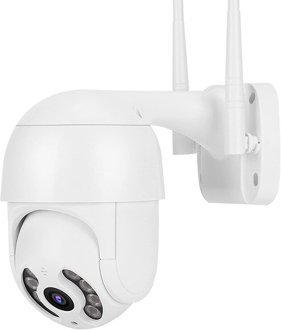 SnelShoppen - 2in Waterdichte PTZ Dome Camera 1080P WiFi Beveiligingscamera met 8 Lichten, H.264 Videocodering, Ethernet Interface, Voor Binnen en Bui
