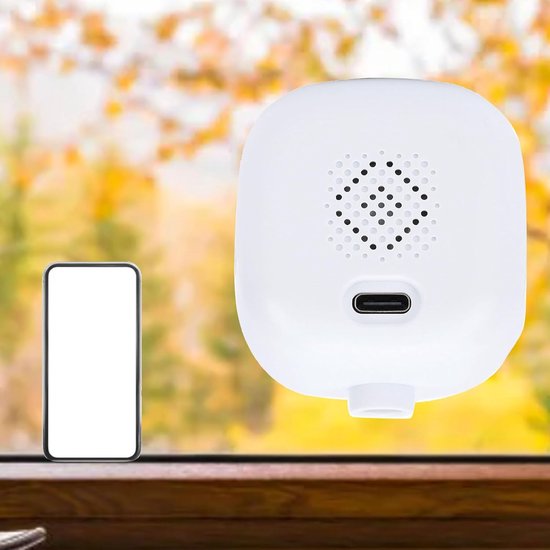 SnelShoppen - 2K Raam Camera, Draadloze Beveiligingscamera voor Binnen, Nachtzicht, Bewegingsdetectie, 5G Wifi, Geen Boorgat Nodig, Anti-glare Lens