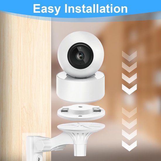 SnelShoppen - Beveiligingscamera Houder WiFi Binnen 55mm voor Dome Camera's - Set van 2 - Wandmontage Accessoires voor Tapo C200 C210 IPC40C IPC42C TP