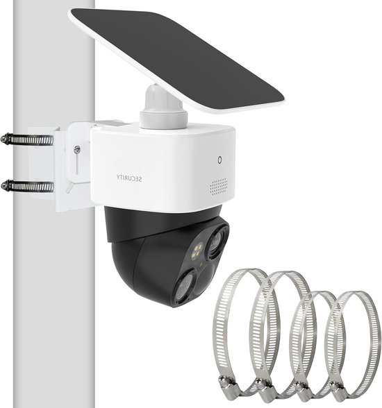 SnelShoppen - Camera Mount Beugel voor Eufy SoloCam S340/E30/E42 & 4G LTE Cam S330 - Verstelbare Muurbeugel, Hoekhouder, Poolmount, Wandhouder, Camera
