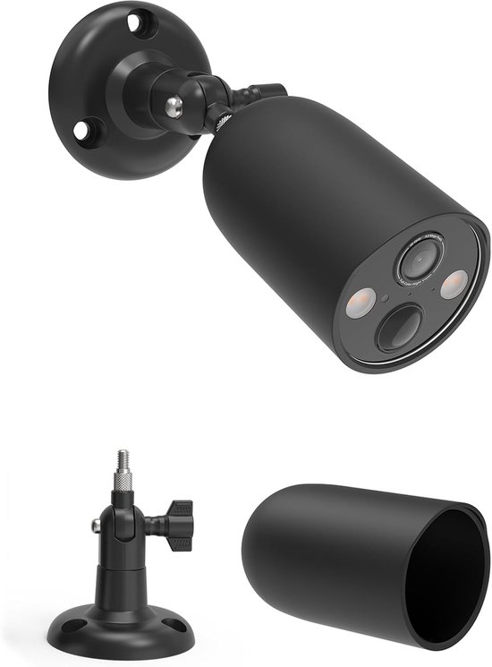 SnelShoppen - Camera Wandbeugel voor Buiten, 360° Verstelbare Camera Houder met Siliconen Hoes, Geschikt voor TP-Link Tapo C425 Beveiligingscamera, Ro