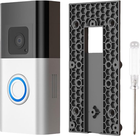 SnelShoppen - Doorbelhouder Zonder Boren voor Video Deurbellen (3/3 Plus/4/Battery Plus/Pro), Sterke Lijm Bevestigingsbeugel, Anti-diefstal Accessoire