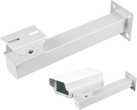 SnelShoppen - Mast Houder voor Bewakingscamera, 30 cm, Verstelbare Metaal Beugel, Hoekhouder voor Ring Camera, CCTV Montage, Buiten Gebruik, Flexibele