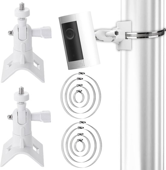 SnelShoppen - Pack van 2 Universele Camera Mast Houder voor Eufy Cam, Arlo, Wyze - Verstelbare Camera Beugel voor Binnen en Buiten - Duurzaam en Corro