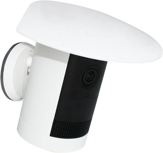 SnelShoppen - Solar Rain Shield Cover voor Ring Outdoor Cam Plus - UV Bestendige Weerbestendige Camera Scherm Cover - Eenvoudige Installatie - Wit