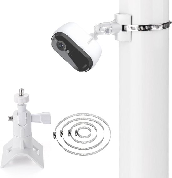 SnelShoppen - Universele Camera Bevestiging voor Buiten, 360° Verstelbare Camera Houder voor Arlo, Wyze, EufyCam, 1/4 Inch Schroefdraad, Perfect voor