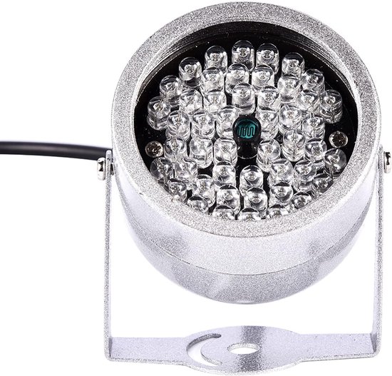 SnelShoppen - Waterproof Infrared Nachtzicht Lamp - 48 LED IR Verlichting - Versterkt CCTV Camera Beveiliging - Ideaal voor Nachtbewaking - Biedt Infr