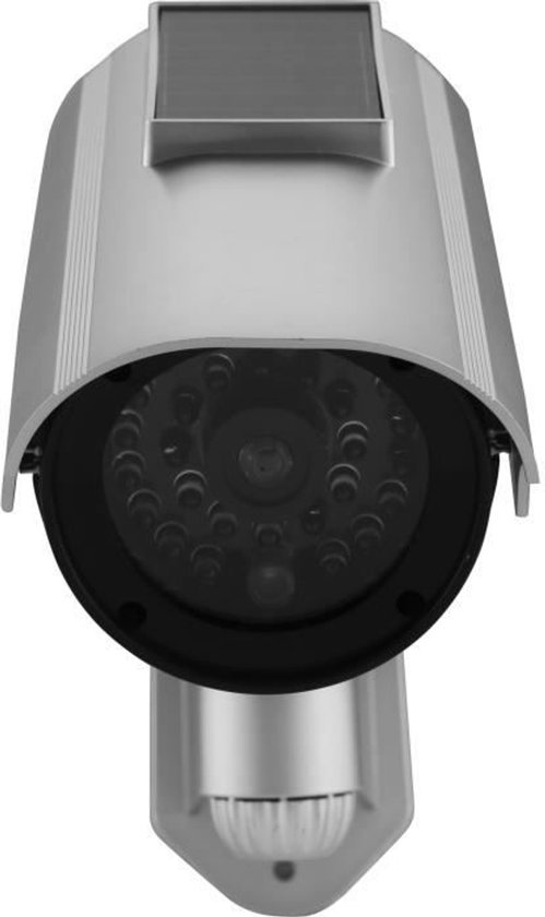 Solar dummy camera - LINK2HOME - Rode flits - Oplaadbare batterijen - Duurzame ABS van LINK2HOME