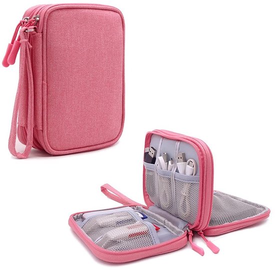Solidchoice - Draagbare Hard Drive Opbergtas voor Twee 2.5 Inch Harde Schijven