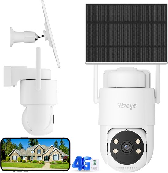 SP3 4MP 4G Beveiligingscamera – PIR, Tweeweg-audio, 3 maanden batterij, KI-detectie, IP65 – Geen WLAN nodig