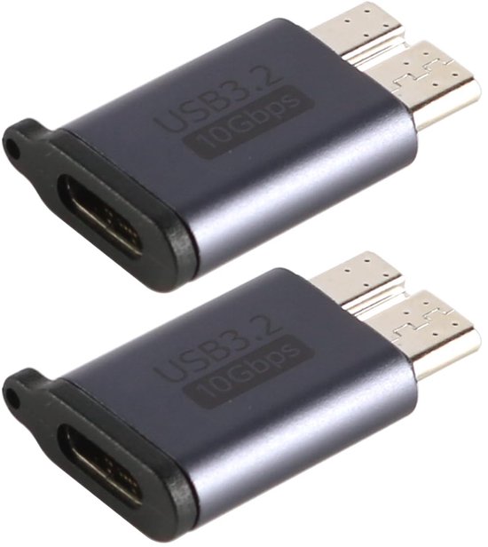 SPHProducts - Adapters USB C naar Micro USB - Gegevensoverdracht - Klein en draagbaar - Externe Harde Schijf - Geschikt voor tablet en laptop van Merkloos