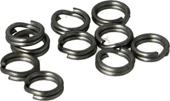 Splitringen 6mm - 10 stuks - kunstaas - dreggen - bevestiging - vissen van Spro