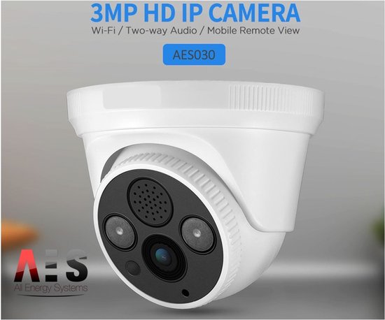 SriHome beveiligingscamera - Binnencamera AES030 - plafondmontage - 360° rotatie - WiFi van Merkloos