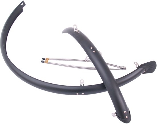 Sunnywheel Spatborden Set Kunststof 28 Inch 45mm Matzwart van Sunnywheel